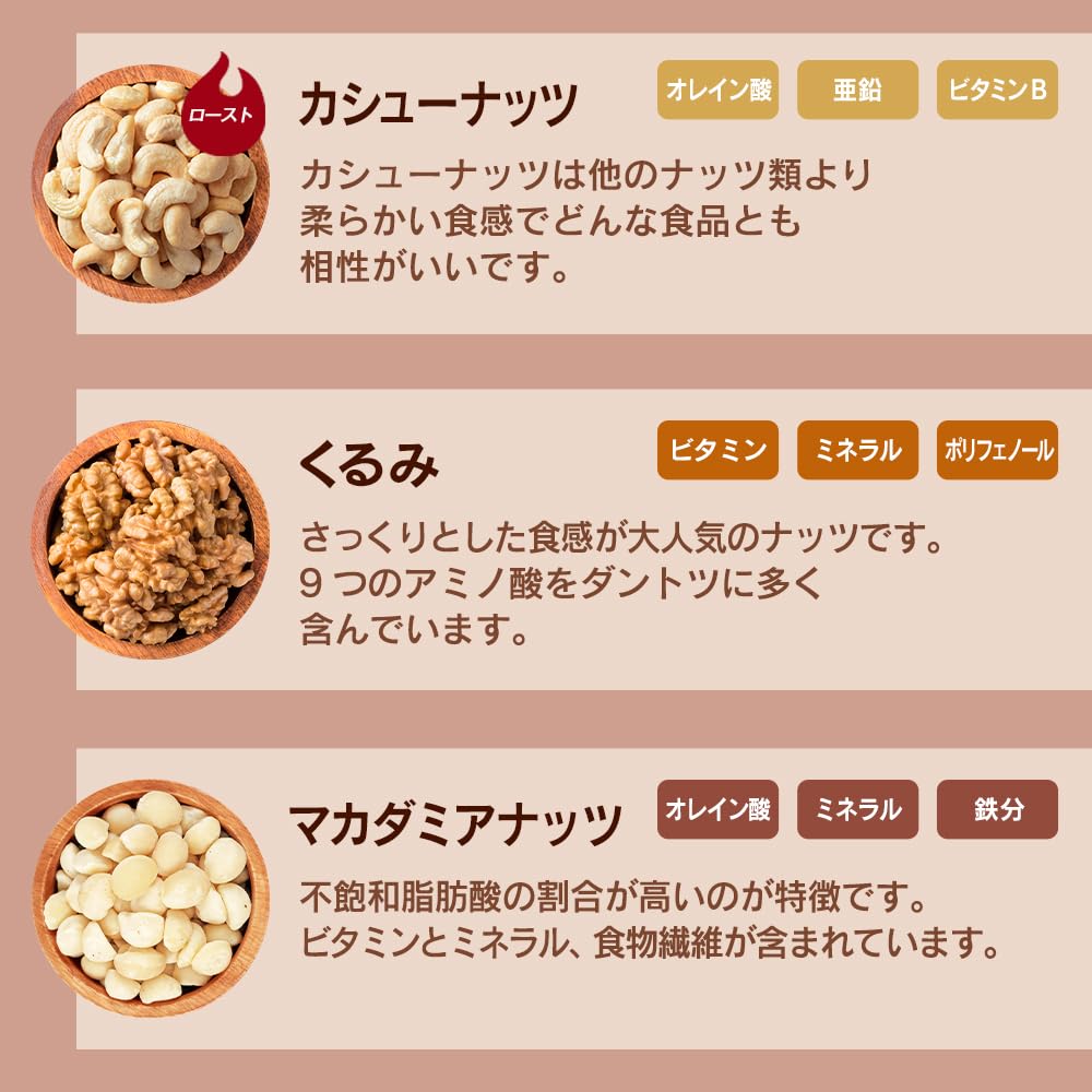 Amazon.co.jp: 小分け4種ミックスナッツ 1.05kg (35g×30袋) アーモンド